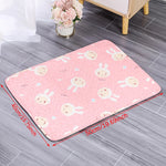 tapis d'entraînement lavable chiens motifs animaux rose vert bleu moderne