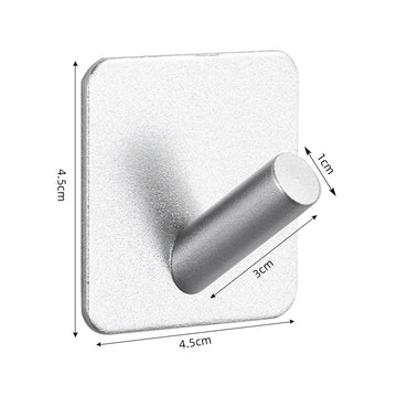 crochet mural adhésif moderne serviette robe salle bain cuisine porte douche aluminium