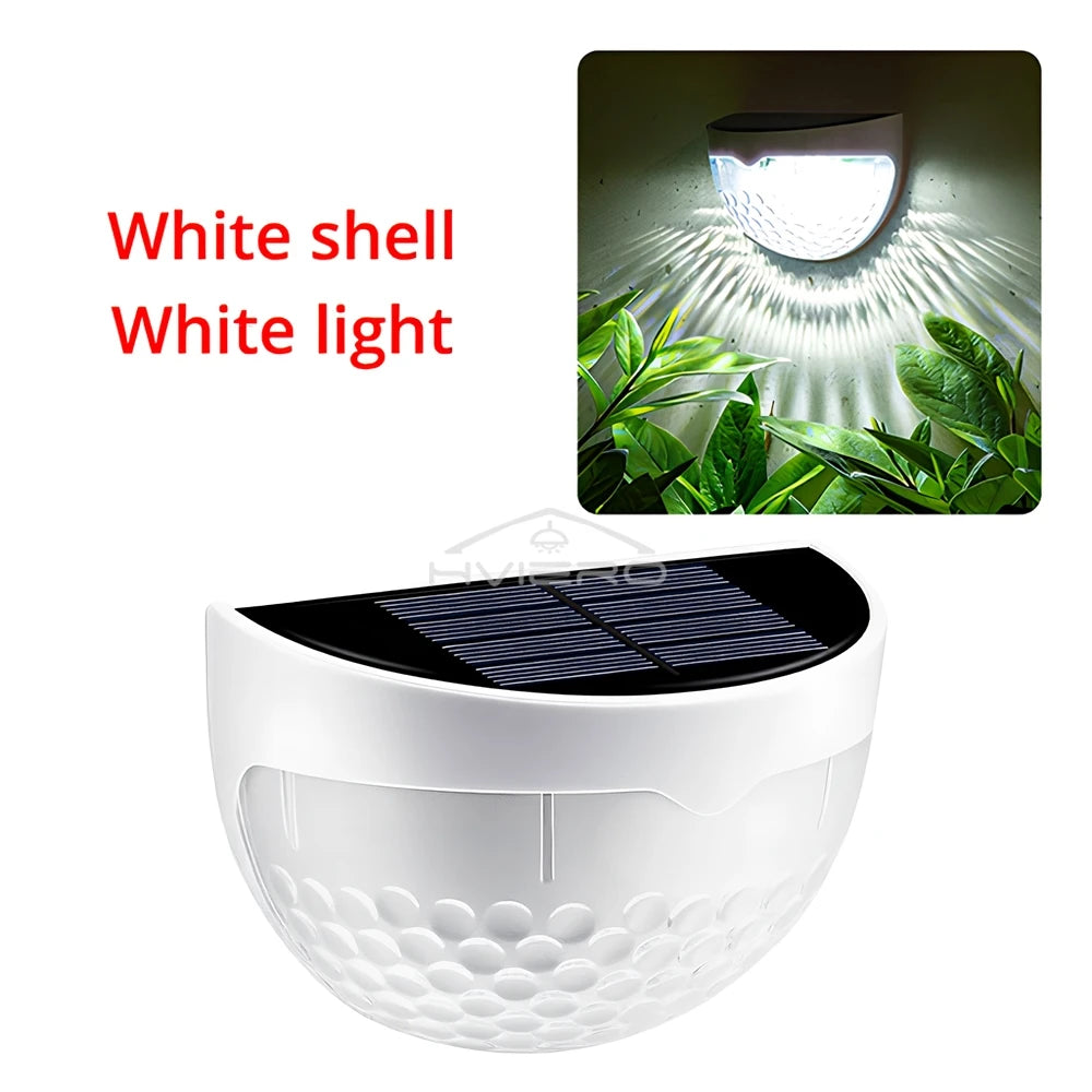 lumière solaire murale moderne perforée ip65 led noir blanc minimaliste