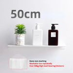étagères murales modernes adhésives sans perçage blanc noir alliage aluminium rangement salle bain cuisine