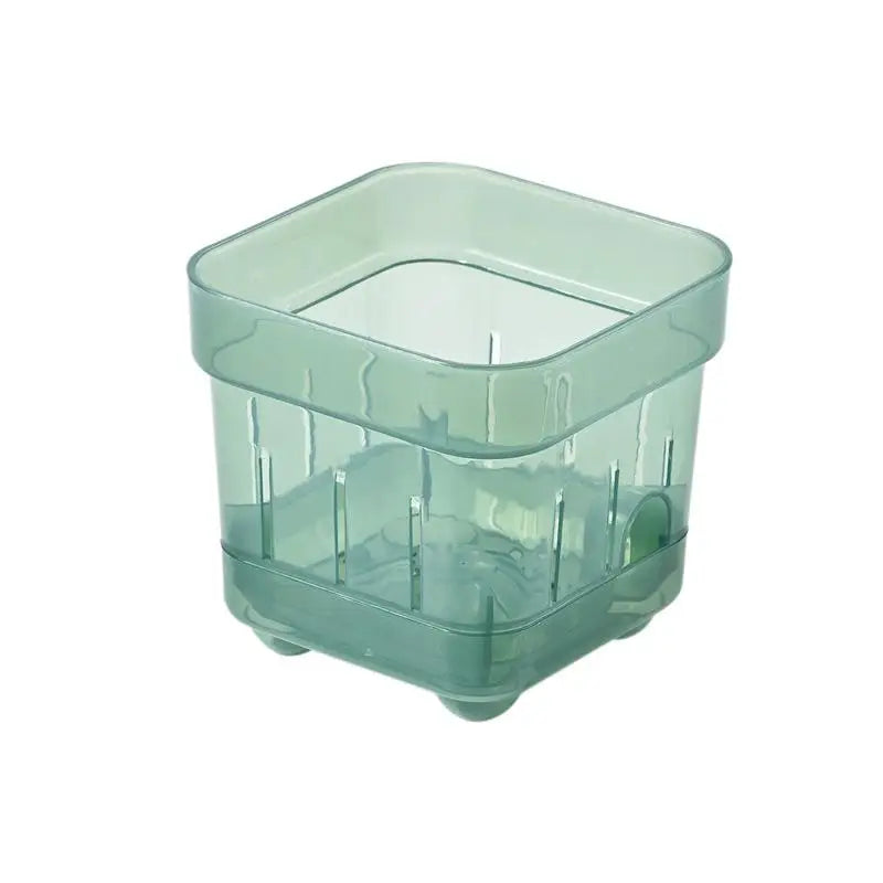 pots fleurs transparents moderne vert blanc rose adhésif grains pierres