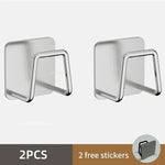 porte savons porte couverts porte sponges acier inoxydable adhésif double face moderne pratique transparent
