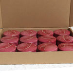 boîtes rondes marbrées violet bleu rose modernes 2.2oz 4oz 1.81inch 2.91inch graine pin savon