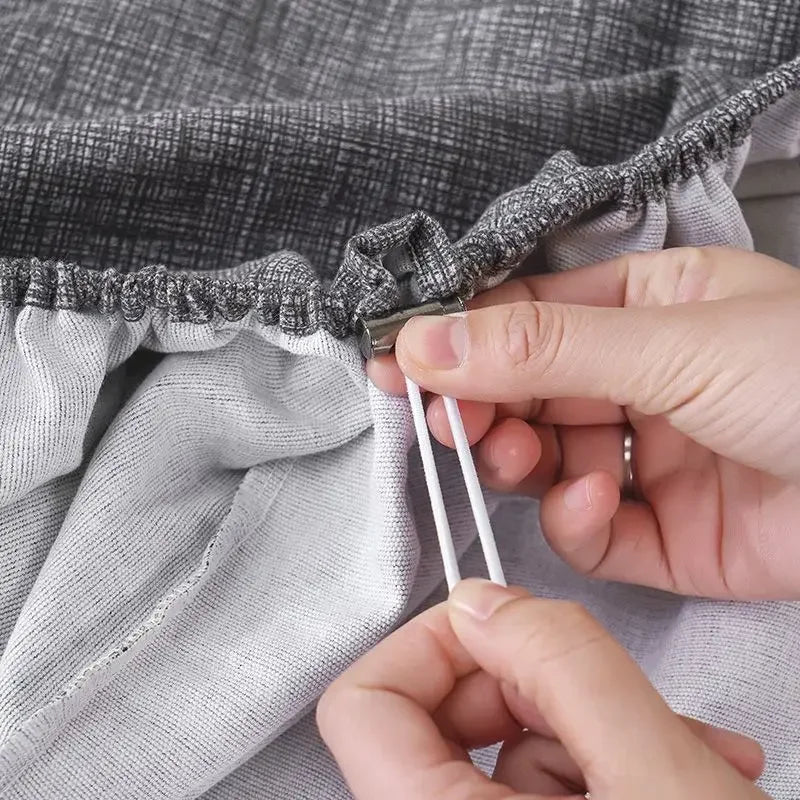Détail du tissu doux et respirant de la parure de lit