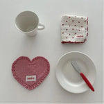 serviettes table coton vichy bleu clair rouge blanc rose vert opaques