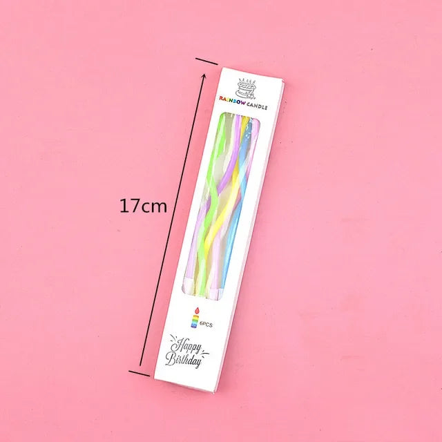bougies holographiques violet vert bleu modernes pièces boîtes présentation transparentes
