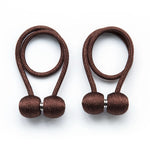 boucles rideaux moderne aimant puissant tissé opacité bleu rose marron attachement chambre salon cuisine