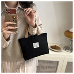 sac main toile ours décontracté unisexe poignées motif ours beige casual resistant polyester