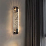 lampe murale moderne or cristal led élégante éclairage ambiance chambre salon