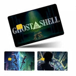 sticker anime ghost shell waterproof réutilisable moderne graphique carte crédit pièces