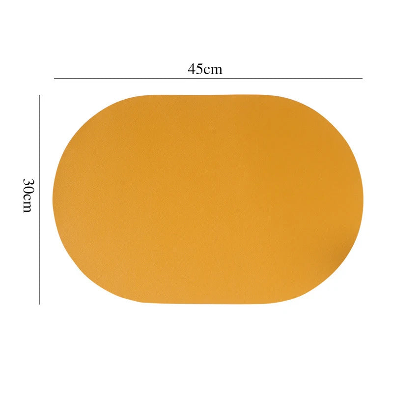 tapis table moderne marron beige bleu clair noir imperméable résistant l'huile uni sans fixation