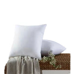 coussin carré blanc texture lisse moderne 45x45cm amovible lavable santé