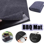tapis barbecue noir résistance chaleur antiadhésif facile nettoyage anti poussière imperméable corrosion moderne