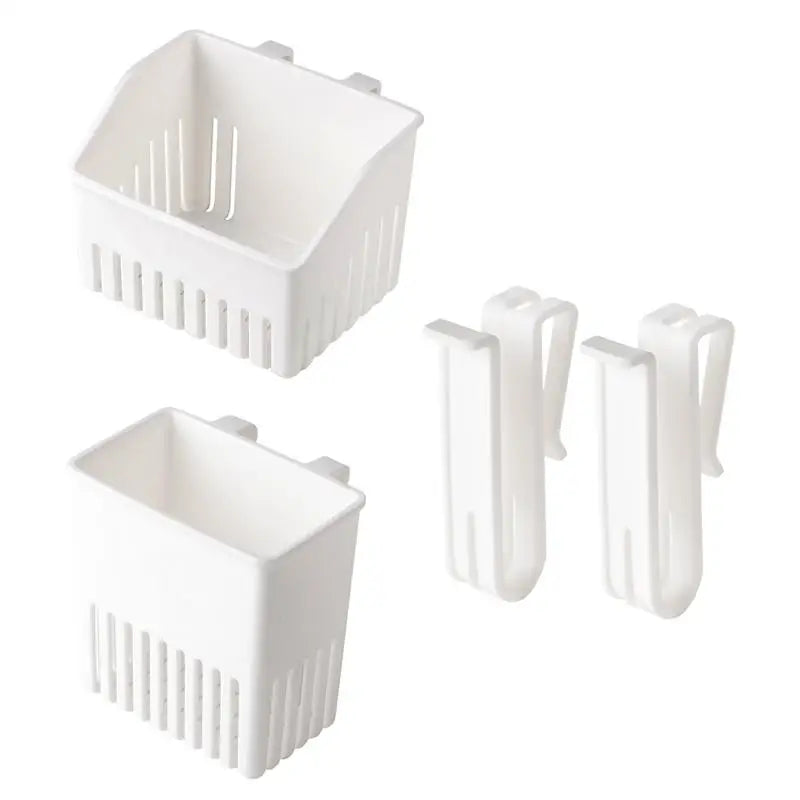 porte verres mural blanc clips moderne rangement cuisine vaisselle sèche organisation minimaliste ustensiles fixations