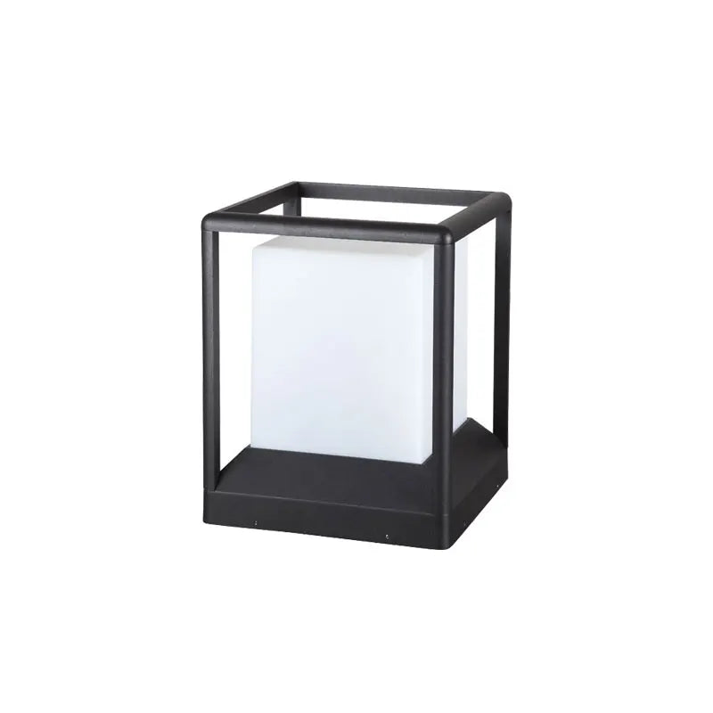 lampe table contemporaine noir blanche mat ip65 led 12w aluminium