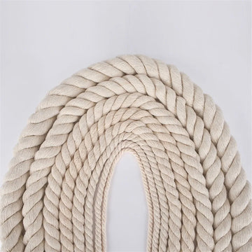 corde coton naturel beige clair macramé artisanat décoration rustique textile maison bricolage