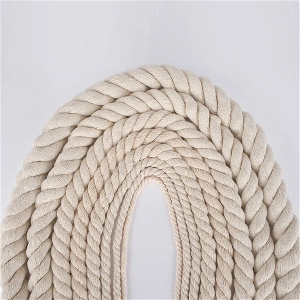 corde coton naturel beige clair macramé artisanat décoration rustique textile maison bricolage