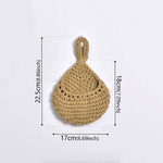 paniers rangement crochet rustique beige respectueux environnement boho chic decoration cuisine