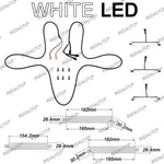 grille pare chocs noir moderne ford ranger 2015 2021 led câbles vis