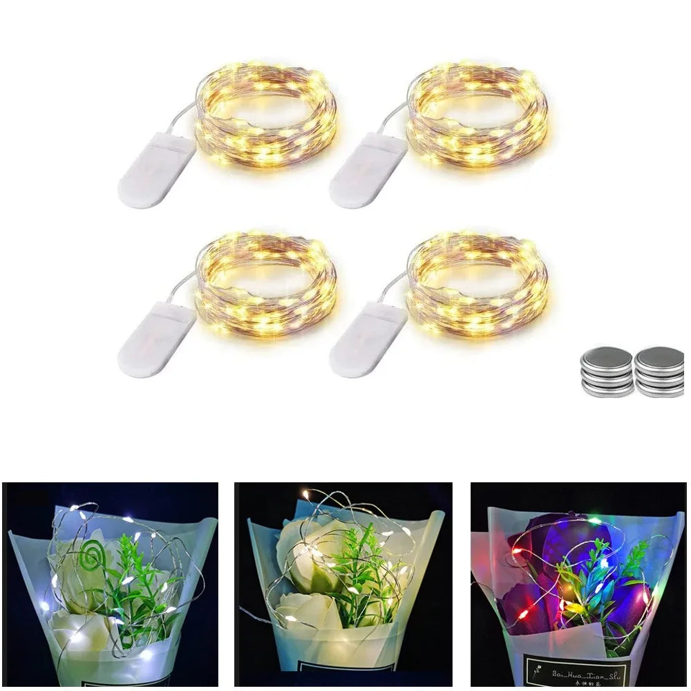 guirlande lumineuse led blanc chaud moderne flexible 1m 2m 3m clips autoinstallation imperméable ip44