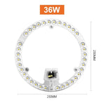 lampe led circulaire diodes adhésif moderne technologique blanc plafonnier facile chambre salon
