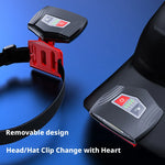 lampe torche rechargeable noir rouge affichage led clip portable moderne
