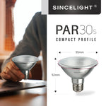 Ampoule LED PAR30s 10W E27 6000K grille hexagonale moderne 850 lumens 15000h