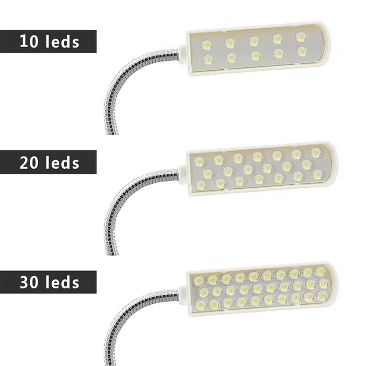 lampe machine coudre led aimant blanc moderne interrupteur câble flexible travail