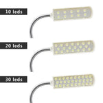 lampe machine coudre led aimant blanc moderne interrupteur câble flexible travail
