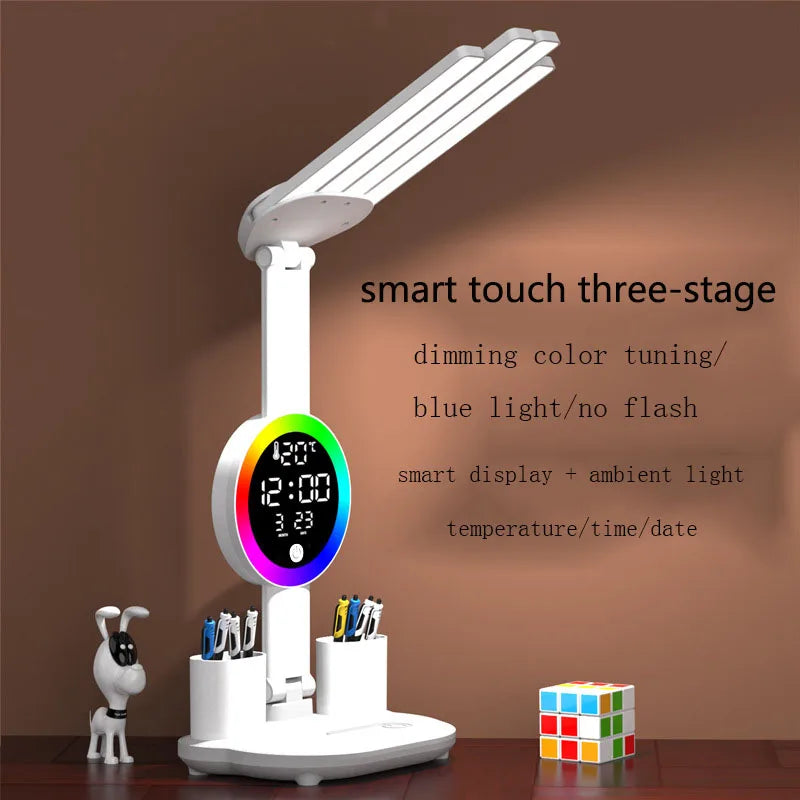 lampe led ventilateur écran digital supports accessoires multifonctionnelle charge usb