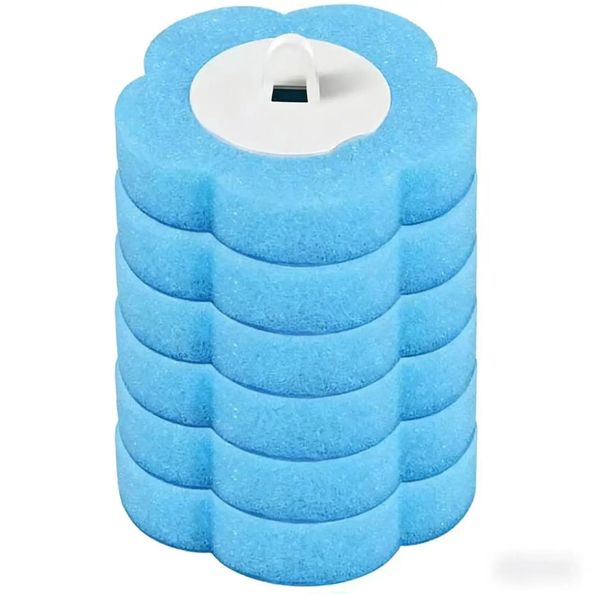 brosse toilette long manche tête remplacement jetable blanc bleu violet jaune dense poils anti