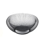 paniers fruits métal noir doré maille géométrique contemporains maison salon