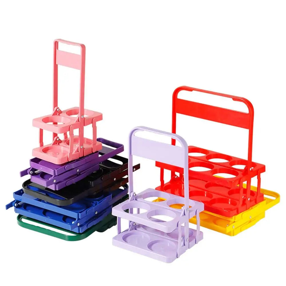 porte verres pliables compartiments verres moderne pratique rouge vert bleu noir rose jaune violet