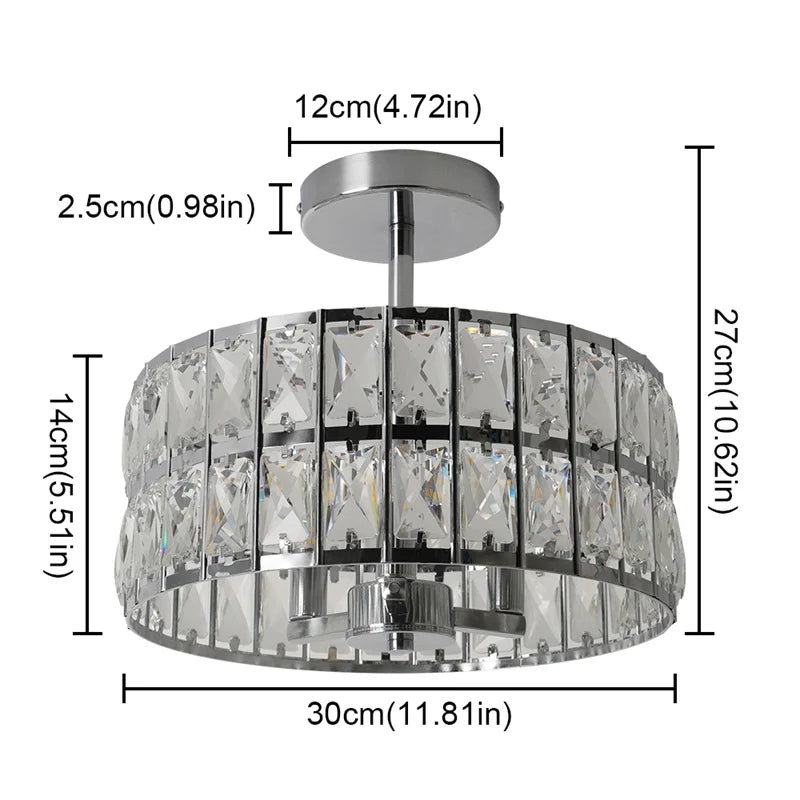 lustre moderne élégant transparent strass argenté noir doré éclairage intérieur salle manger couloir