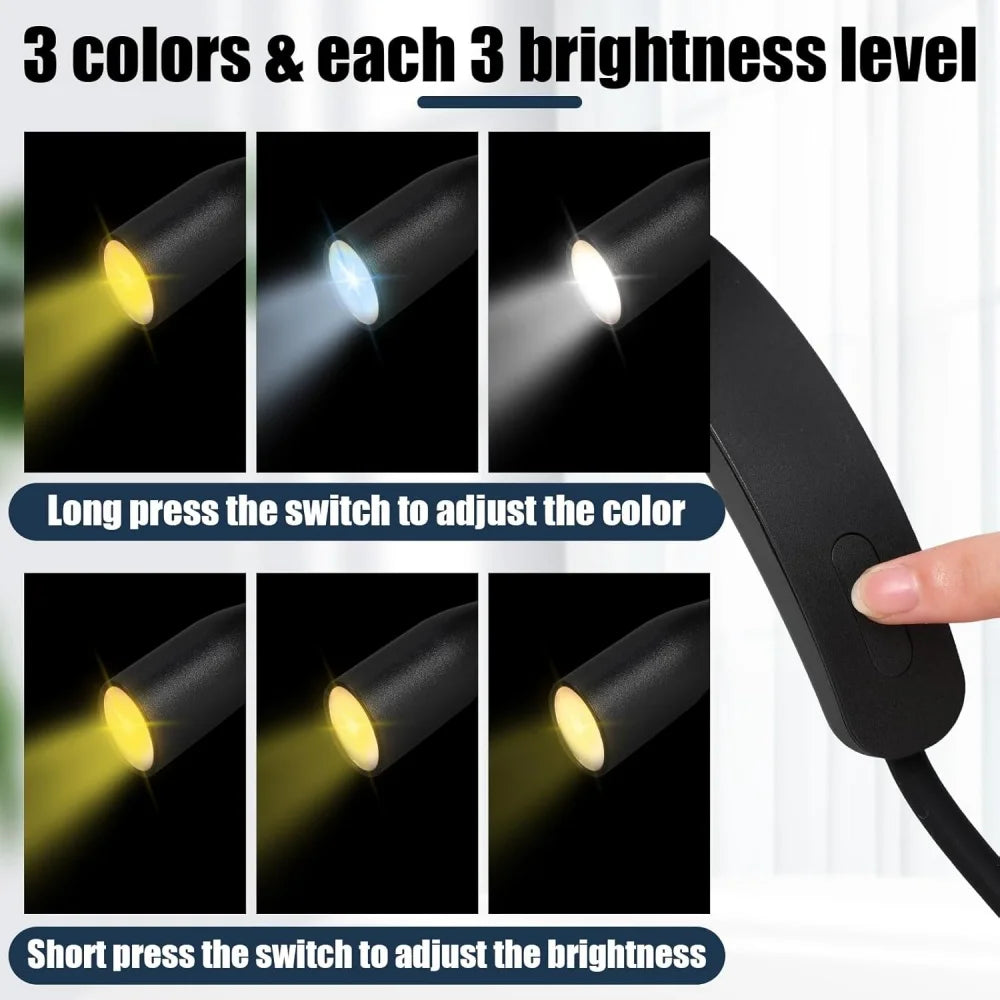 lampes led rechargeables flexible 360 degrés couleurs luminosité portable moderne minimaliste