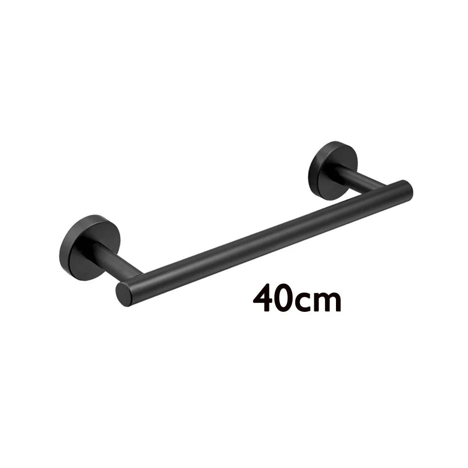 porte serviettes mural acier inoxydable noir mat doré serviettes moderne fixations argent lisses