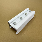 rail suspension électrique blanc moderne vis fixations accessoires rideau motorisé joint lisse opaques