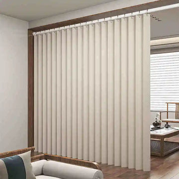 rideaux porte entrée séparation pièce chambre crème lin texturé moderne minimaliste