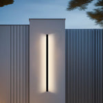 lampe murale led moderne noire ip65 55cm 80cm 100cm 120cm 145cm