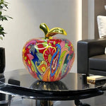 décoration intérieure moderne pomme abstraite multicolore rouge bleu jaune verte verte