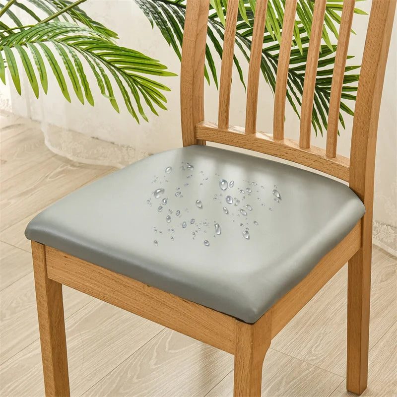 coussin chaise noir élasthanne polyester moderne élastique unie salle manger mariage banquette