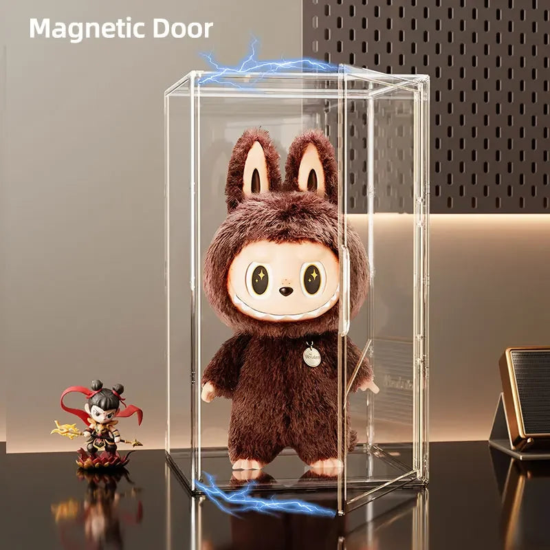 boîtes rangement transparentes acrylique grandes capacités figurines jouets makeup organisation moderne minimalistes