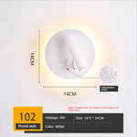 lampe murale moderne led blanc noir étude chambre coucher entrée salle manger cuisine