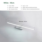 lampe miroir moderne noir fixée mur éclairage led tricolore 60cm 80cm 100cm
