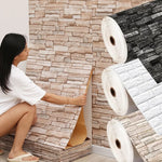 papier peint auto adhésif mural effet brique 3d texture moderne salon chambre maison
