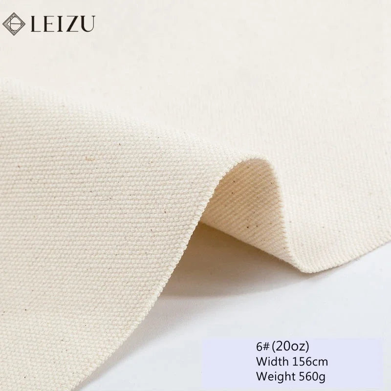 toile coton beige clair résistante 137 157cm classique tissage dense matériaux bricolage