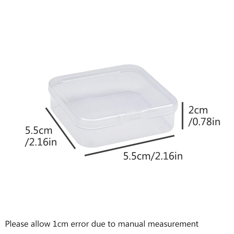 boîtes rangement transparentes poignées modernes petites pièces accessoires boîtes polyvalentes