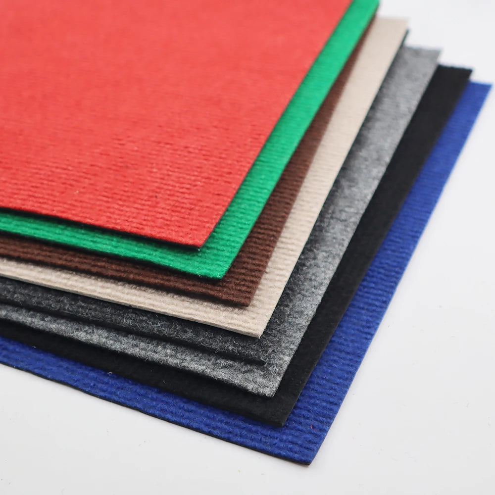 tapis auto adhésif polyester antidérapant moderne khaki bleu noir vert gris rougeintérieur sol 9couleurs