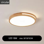 plafonnier moderne bois blanc lampe led ceiling touch switch minimaliste translucent