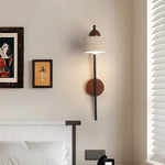 lampe murale moderne ampoule led noir marron beige blanc texture granulaire minimaliste fixée mur